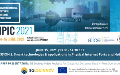 5G-LOGINNOV at IPIC2021: Smart technologies and applications in Physical Internet Ports and Hubs